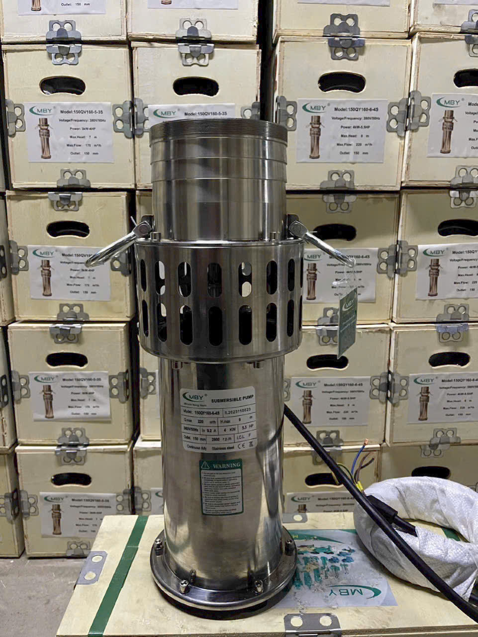 Bơm chìm lưu lượng MBY 200QY250-7-7.5S